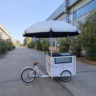 220*87*240cm Ice Cream Tricycle with Freezer and Convenient Operation