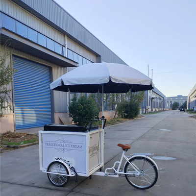 Snack Food Ice Cream Push Cart Tricycle Customized Cooking Equipment with Wheels