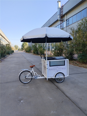 Snack Food Ice Cream Push Cart Tricycle Customized Cooking Equipment with Wheels