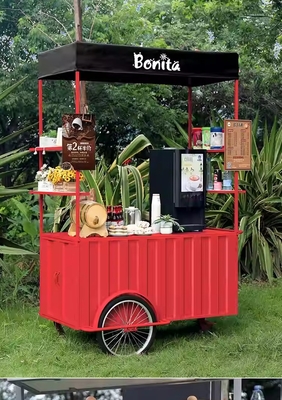 Electric Tricycle Snack Fast Mobile Food Cart with Multifunctional Functionality