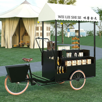 200kg Capacity Customized Color Fast Food Cart Bike Electric Food Ice Cream Truck