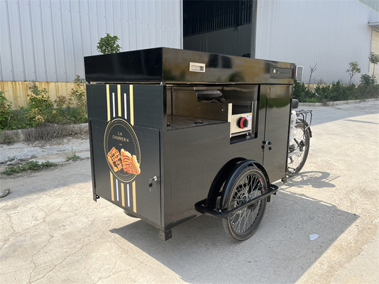 GL-MQ270 Coffee Cart Bicycle Front Cabinet Size 1300x750x700mm for Easy Maintenance
