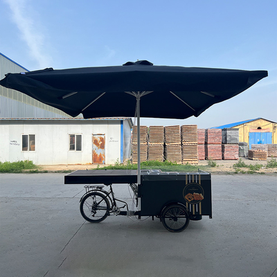 Coffee Carts Food Vending Bicycle for Convenient Food Service L2700*W800*H2200mm