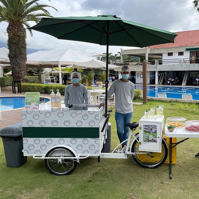 CE Certified 2023 Electric Coffee Tricycle Certificate CE Coffee Bicycle