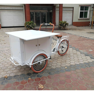 Water Raw Material One-Stop Coffee Delivery Tricycle 220V/110V Voltage Mobile Food Bike
