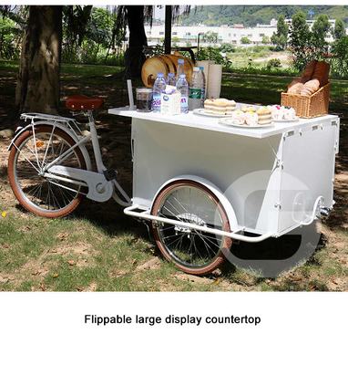 Mobile Food Bike Carts Bicycle Nuts Snack Food Cart with and Mobile Hot Dog Cart