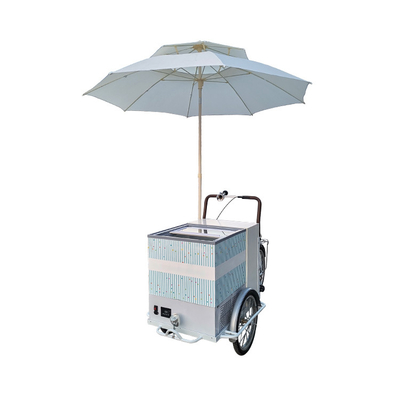 214*83*240cm Commercial Coffee Bike for Hot Drinks and Tea Stainless Steel Tricycle