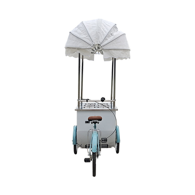 Ice Cream Bike Freezer Mobile Food Bike for Shop Fried Chicken Hamburger Pizza BBQ