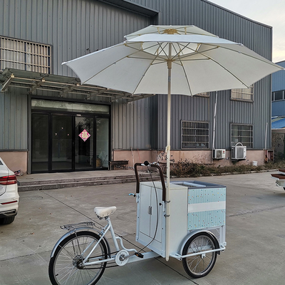 Water System Included Stainless Steel Fast Food Trailer Truck Tricycle Mobile Food Cart