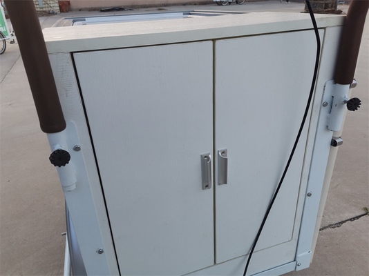 Water System Included Stainless Steel Fast Food Trailer Truck Tricycle Mobile Food Cart