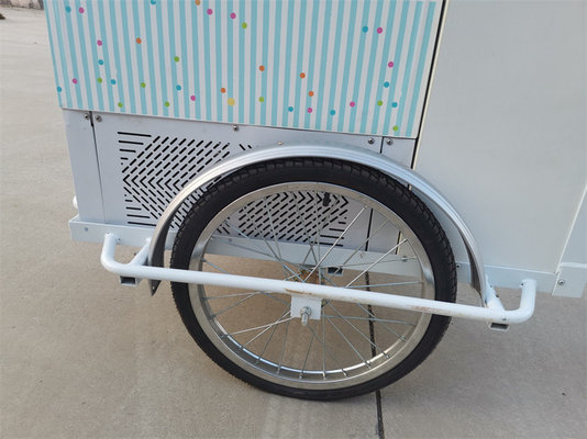 Water System Included Stainless Steel Fast Food Trailer Truck Tricycle Mobile Food Cart
