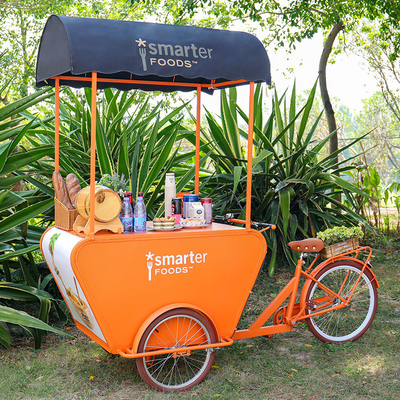 Mobile Coffee Cart Electric Tricycle Snack Vending Van Food Truck Barbecue 3 Wheels Black