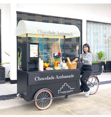 Mobile Coffee Food Vending Cart with 220V/380V Voltage and Customized Cooking Equipment