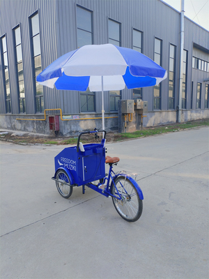 70kg Load Capacity Electric Pedal Three-Wheeled Bicycle Cart with Customized Service