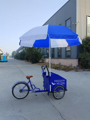 70kg Load Capacity Electric Pedal Three-Wheeled Bicycle Cart with Customized Service