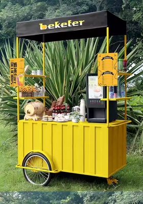 Market Mobile Ice Cream Street Cart with Water System Customization and Voltage