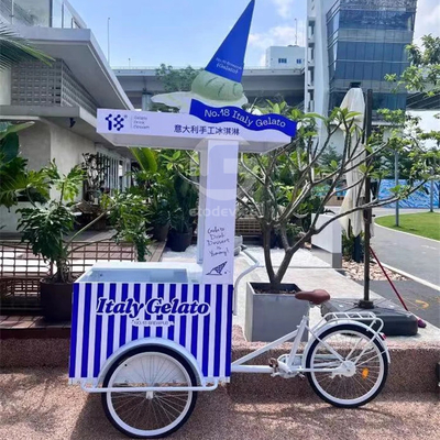 Customized Service Provided Multifunctional Coffee Trailer Bike for Intimate Settings