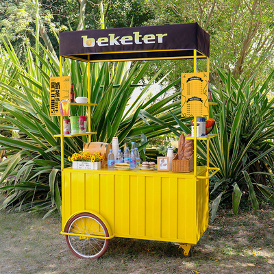 110v/220v Voltage Outdoor Fast Food Kiosk Ice Cream Bike for Outdoor Snack Sales