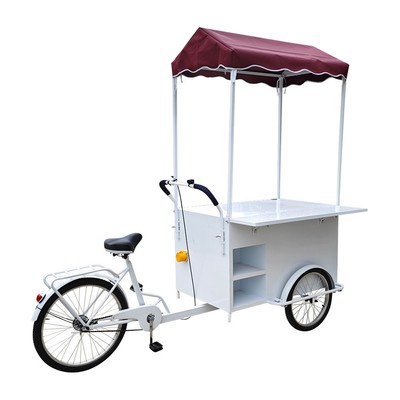 Seasoning Plant Mobile Fast Food Tricycle with Freezer and Cold Drink Bike Trailer