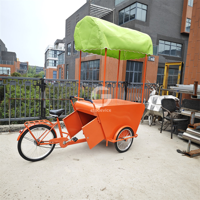 Europe Street Cargo Bike Mobile Vending Cart with Coffee Storage Electric Tricycle