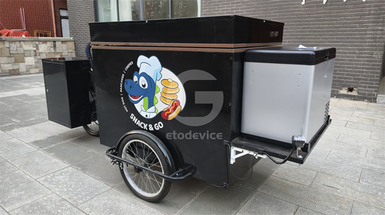 Multifunction Breakfast Electric Tricycle Food Cart Bike Cart