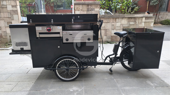 Hamburger Tricycle Mobile Coffee Shop with Customizable Color and Online Support