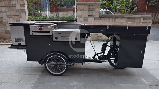 Hamburger Tricycle Mobile Coffee Shop with Customizable Color and Online Support