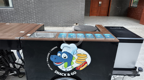 Hamburger Tricycle Mobile Coffee Shop with Customizable Color and Online Support