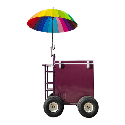 Building Material Shops 830*650*2200mm Street Food Kiosk Cart Food Van Hot Dog Cart