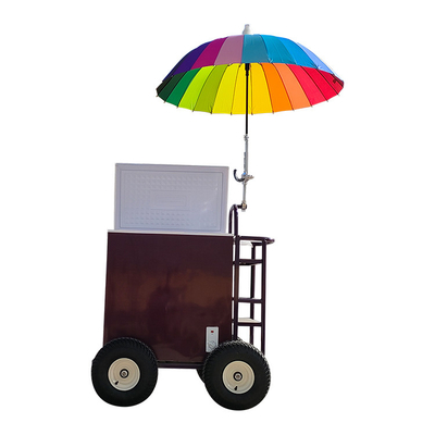 220v/110v Mobile Cart for Ice Cream Concession Refrigerator Freezer in Seasoning Plant