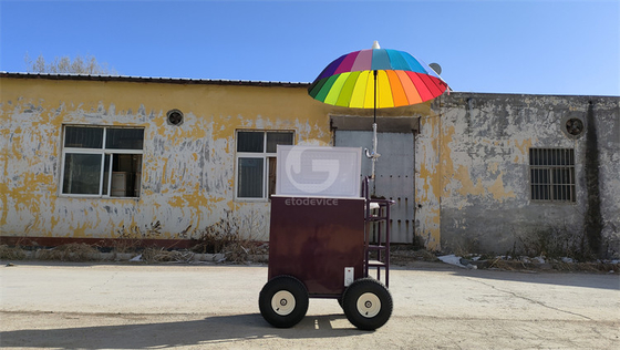 220v/110v Mobile Cart for Ice Cream Concession Refrigerator Freezer in Seasoning Plant