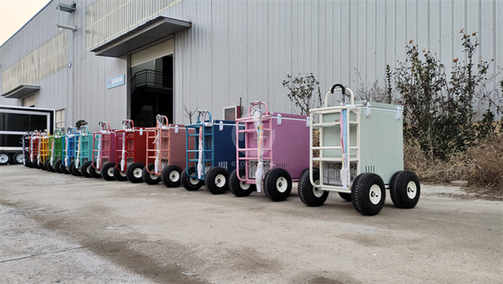 Small Display Showcase Trolley with Cooler Function Customized Trailer Cart in Any Color