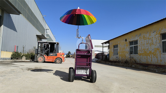 Small Display Showcase Trolley with Cooler Function Customized Trailer Cart in Any Color