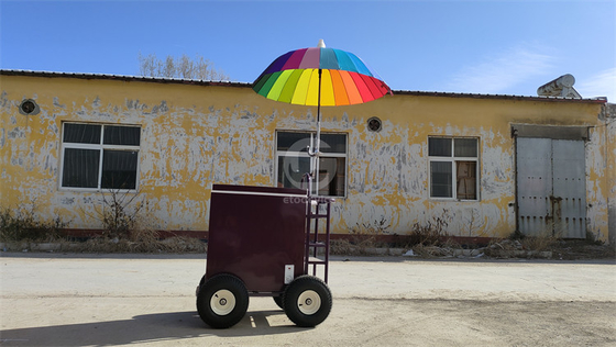 Small Display Showcase Trolley with Cooler Function Customized Trailer Cart in Any Color