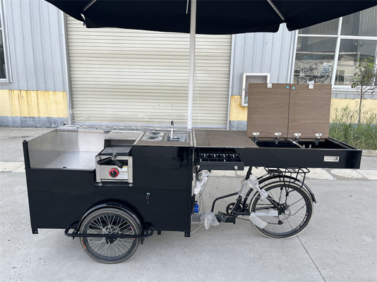 Customized Color Electric Mobile Drink Tricycle for Fast Food and Coffee Cart Sale