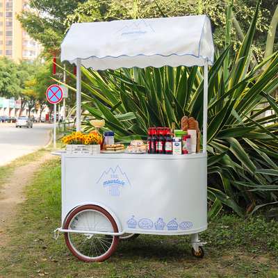 New Design Ice Cream  Hand Push Cart for Frozen Desserts