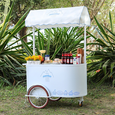 New Design Ice Cream  Hand Push Cart for Frozen Desserts
