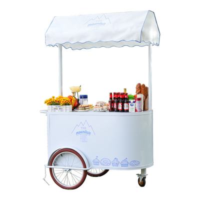 Coffee Bicycle Push Cart  Customizable Tricycle for Mobile Cafe