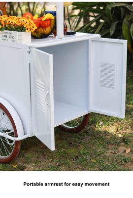 Coffee Bicycle Push Cart  Customizable Tricycle for Mobile Cafe