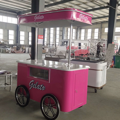 new model hot sale ice cream machine cart free shipping ice cream cart