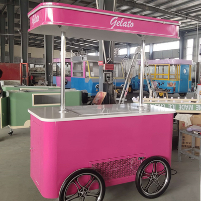 new model hot sale ice cream machine cart free shipping ice cream cart