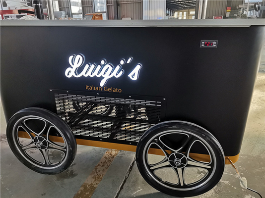 small ice cream cart with freezer ice cream mobile cart ice cream vending food cart