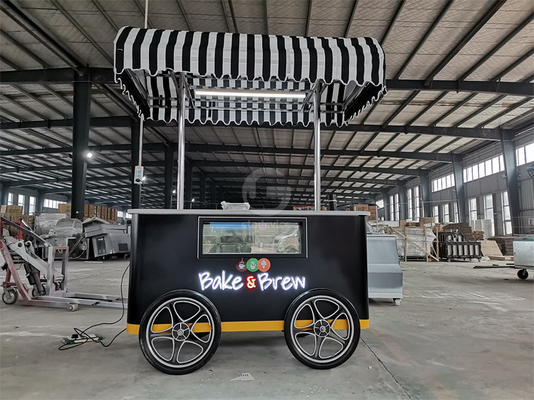 Multi-Function Coffee Carts Food Carts Mobile Food Cart for Ice Cream