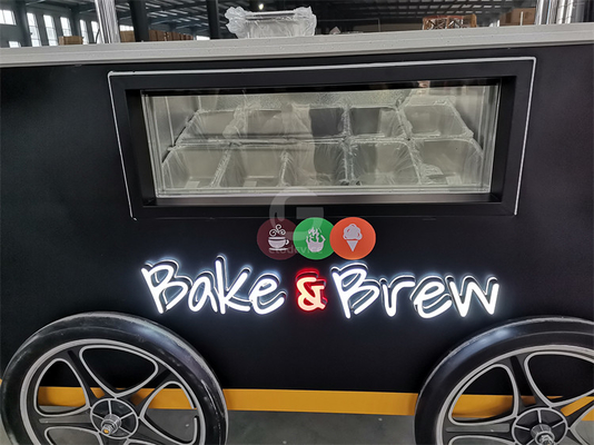 Multi-Function Coffee Carts Food Carts Mobile Food Cart for Ice Cream