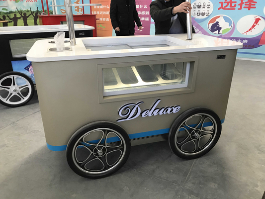 Low Price Tricycle Fried Ice Cream Vending Cart For Sale