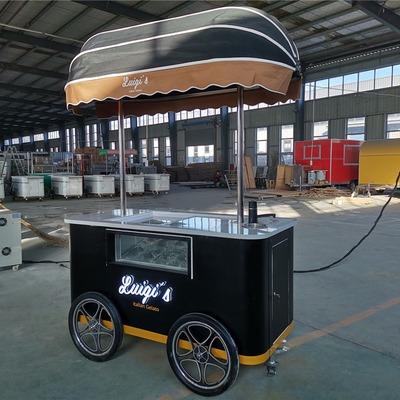 Ice Cream Trucks Mobile Hard Ice Cream Ball Push Food Cart Chinese Manufacturers Ice Cream Cart