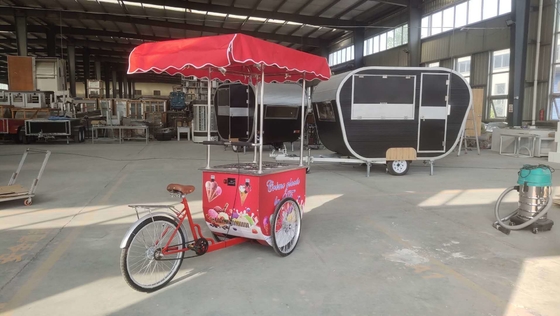 Online sale mobile food van popsicle cart ice cream food van