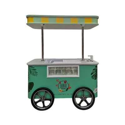 hot sale Popular Street Application Gelato Cart Italian Ice Cream Cart With CE