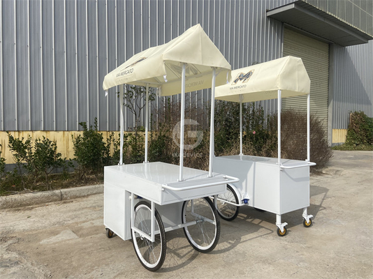 Chinese Ice Cream Mobile Cheap Price Street Crepe Fast Food Cart Tricycle Mobile Food Truck