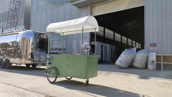 China Supplier Colorful street mobile food cart high quality fast food truck hot sale food trailer coffee bike cart